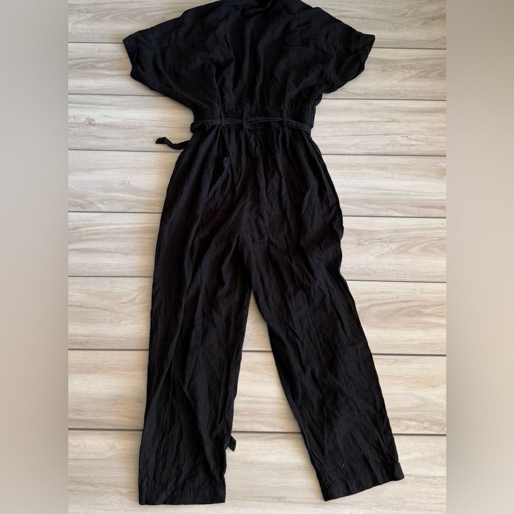 Baltic Born Dallas Button Up Jumpsuit  Black Large EUC - Picture 6 of 9